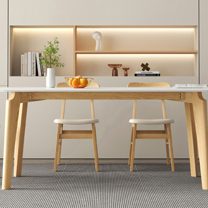 MRzenghong Ash Wood Slate Dining Table | Wayfair